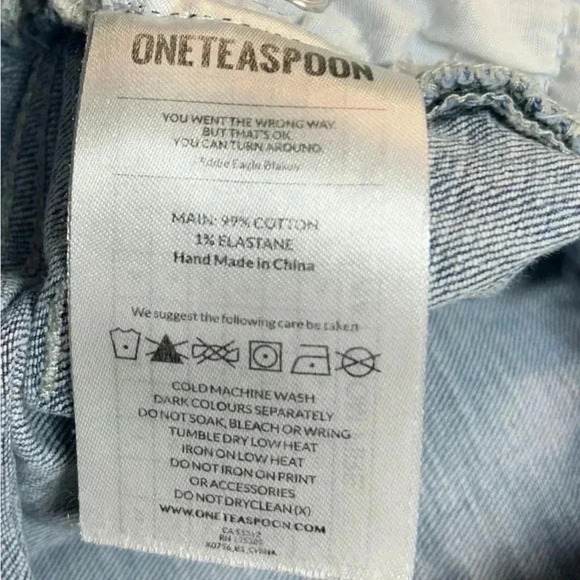 One Teaspoon  - High Waist Freebird II Jeans - Picture 7 of 9
